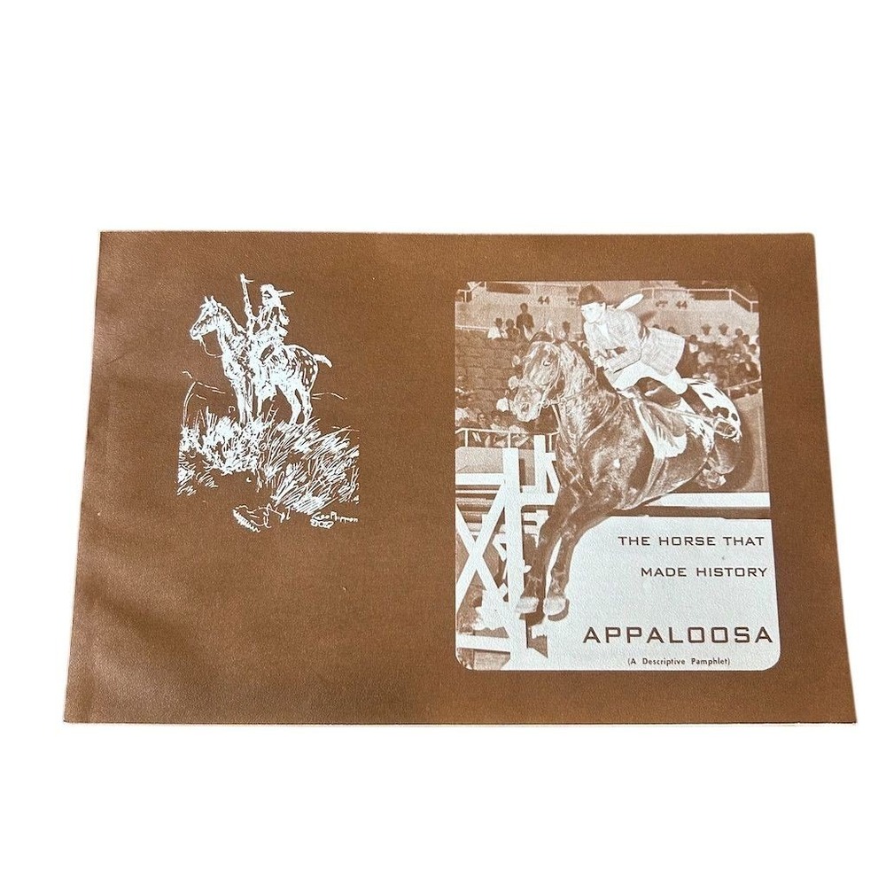 Vintage Appaloosa Equestrian Photo Booklet by Maryl Hopkins Illustrated